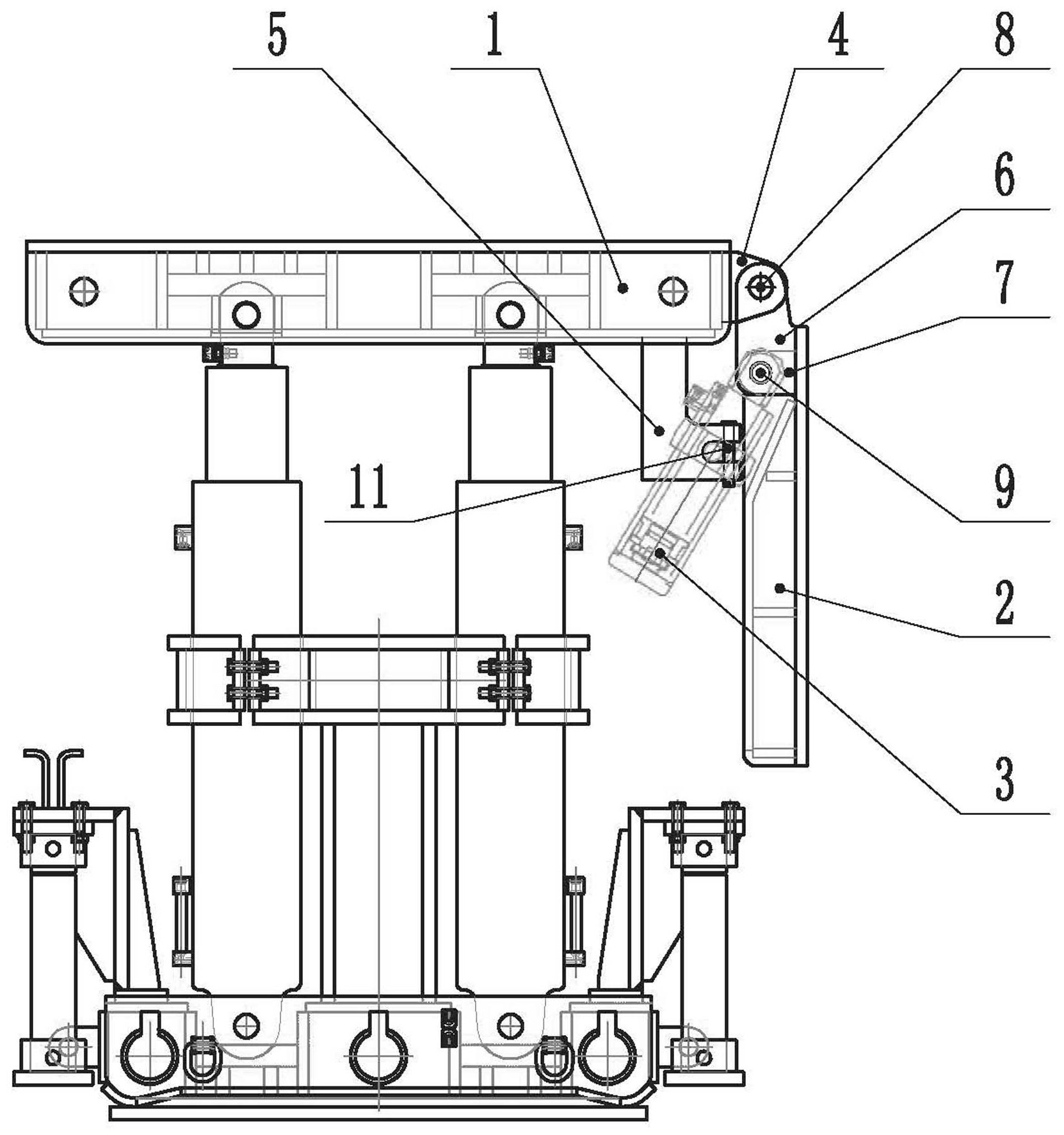 cn212563300u_一种带尾梁的单元式超前支架有效