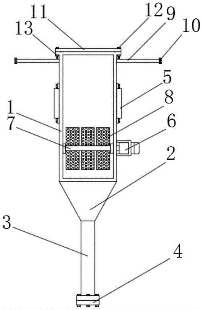 一种防堵塞的瓶式煤粉分配器