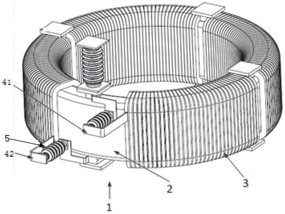 cn212587342u_一种电抗器单元及无漏磁干式高压环型空心高压电抗器