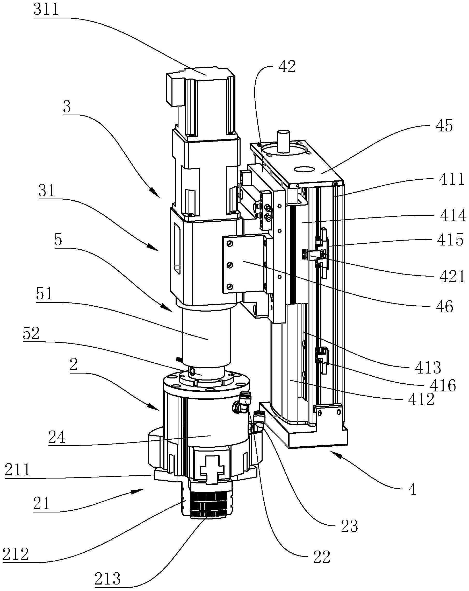 线扫检测丝锭旋转定位机构