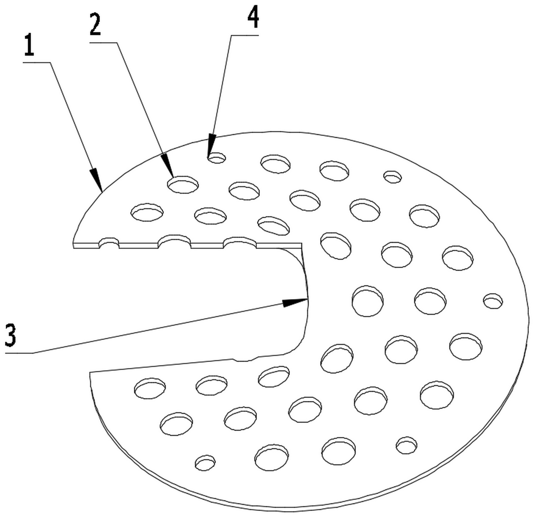 一种管壳式换热器用螺旋折流板