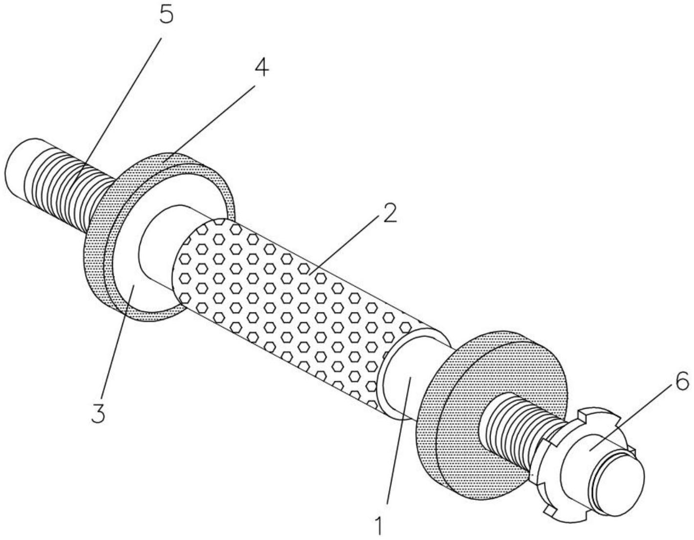 一种体育锻炼用便于调节的哑铃结构