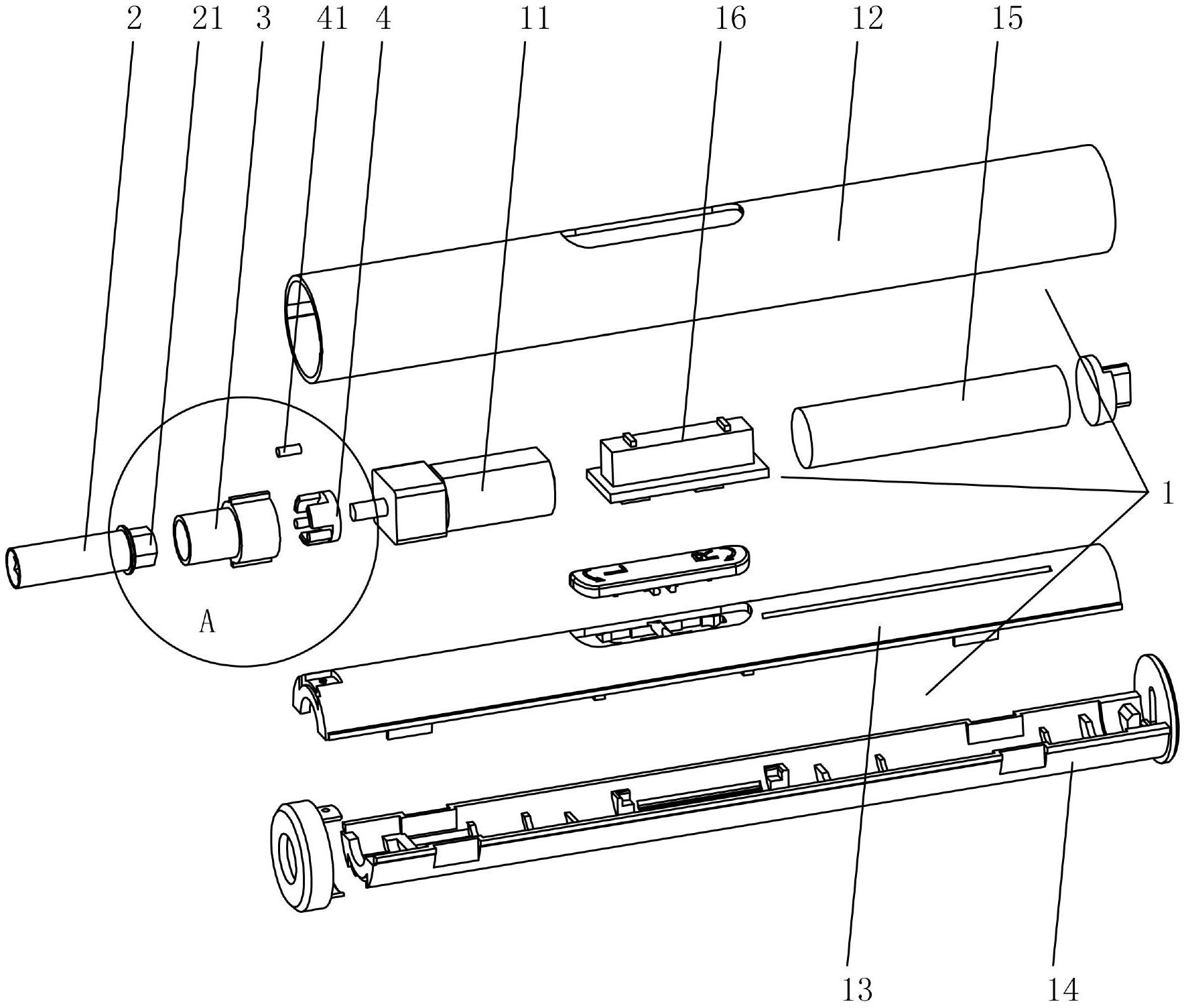 一种带自锁结构的手自一体电动螺丝刀
