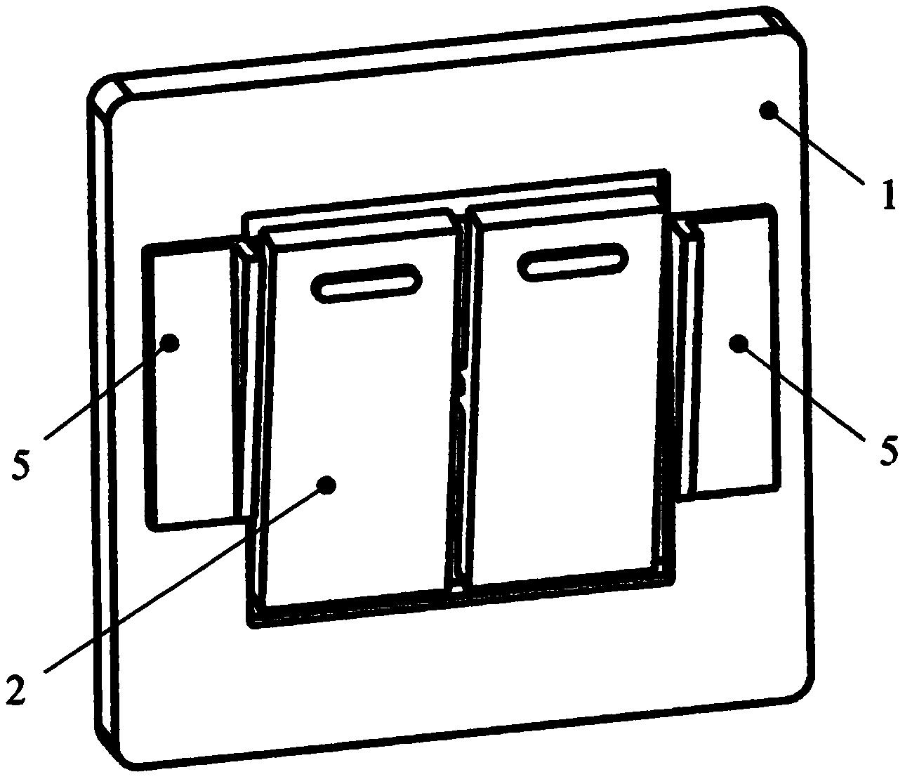 cn212810116u_带有状态指示条的墙壁开关及插座