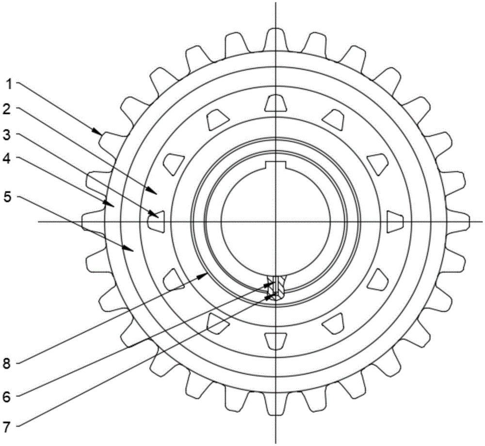 cn212839258u_一种内凹开孔腹板设计的新型泵传动齿轮有效