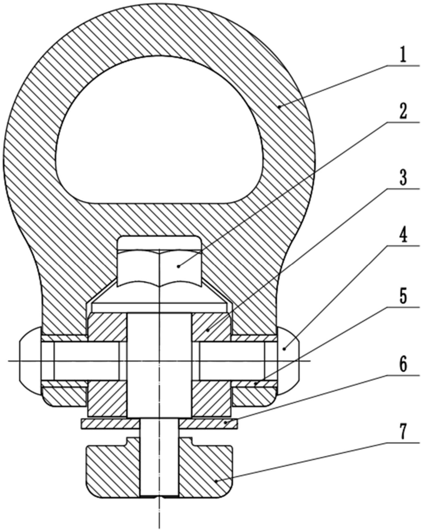 一种用于行李架的可移动多角度调节拉环