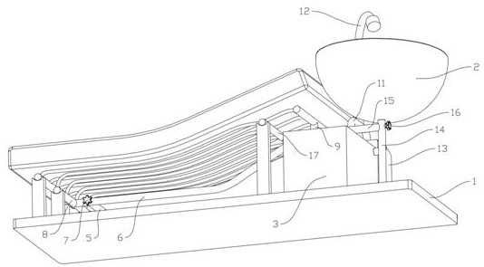 cn212878160u_一种用于美容美发的洗头床有效