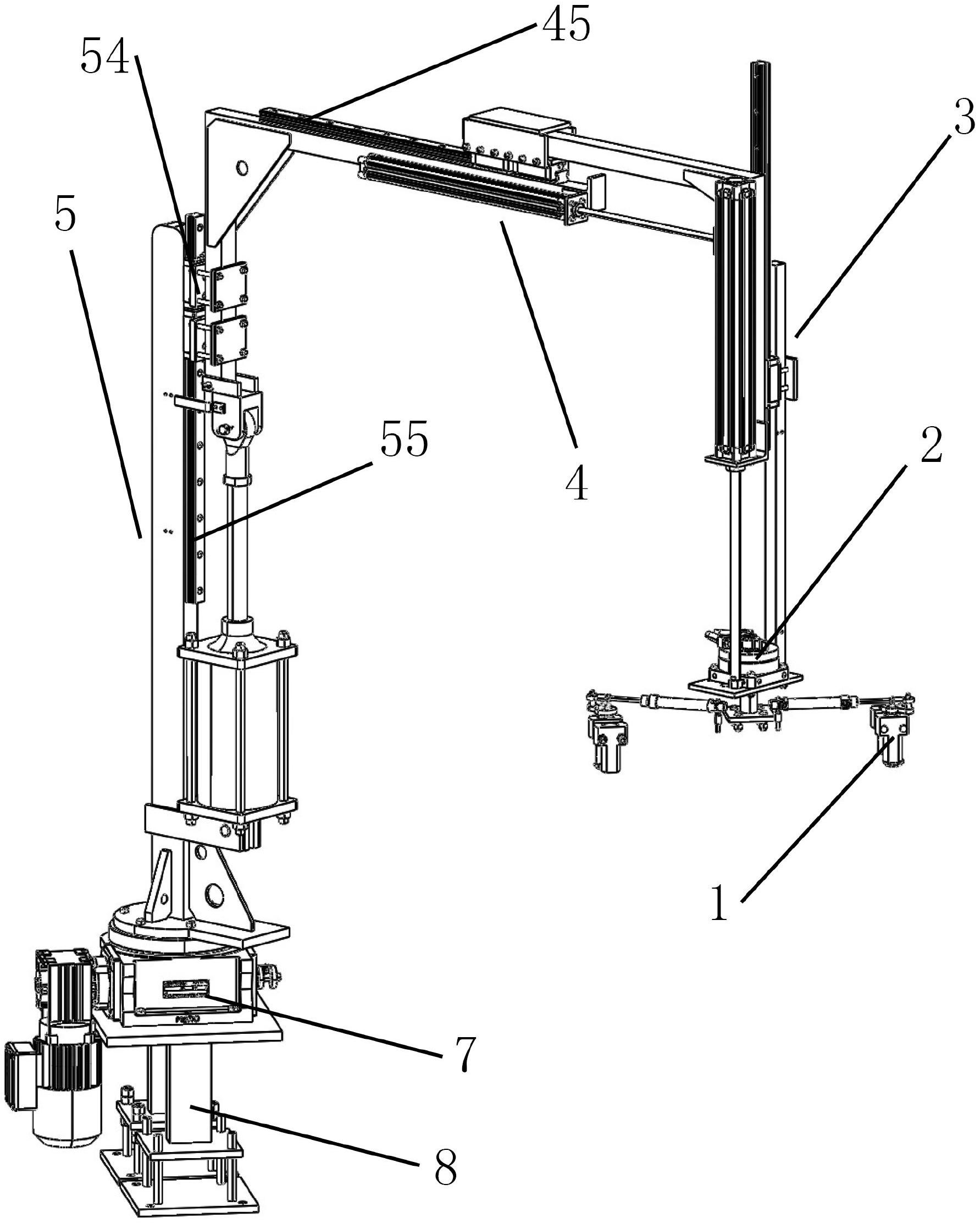 cn212887611u_一种托盘搬运机械手有效