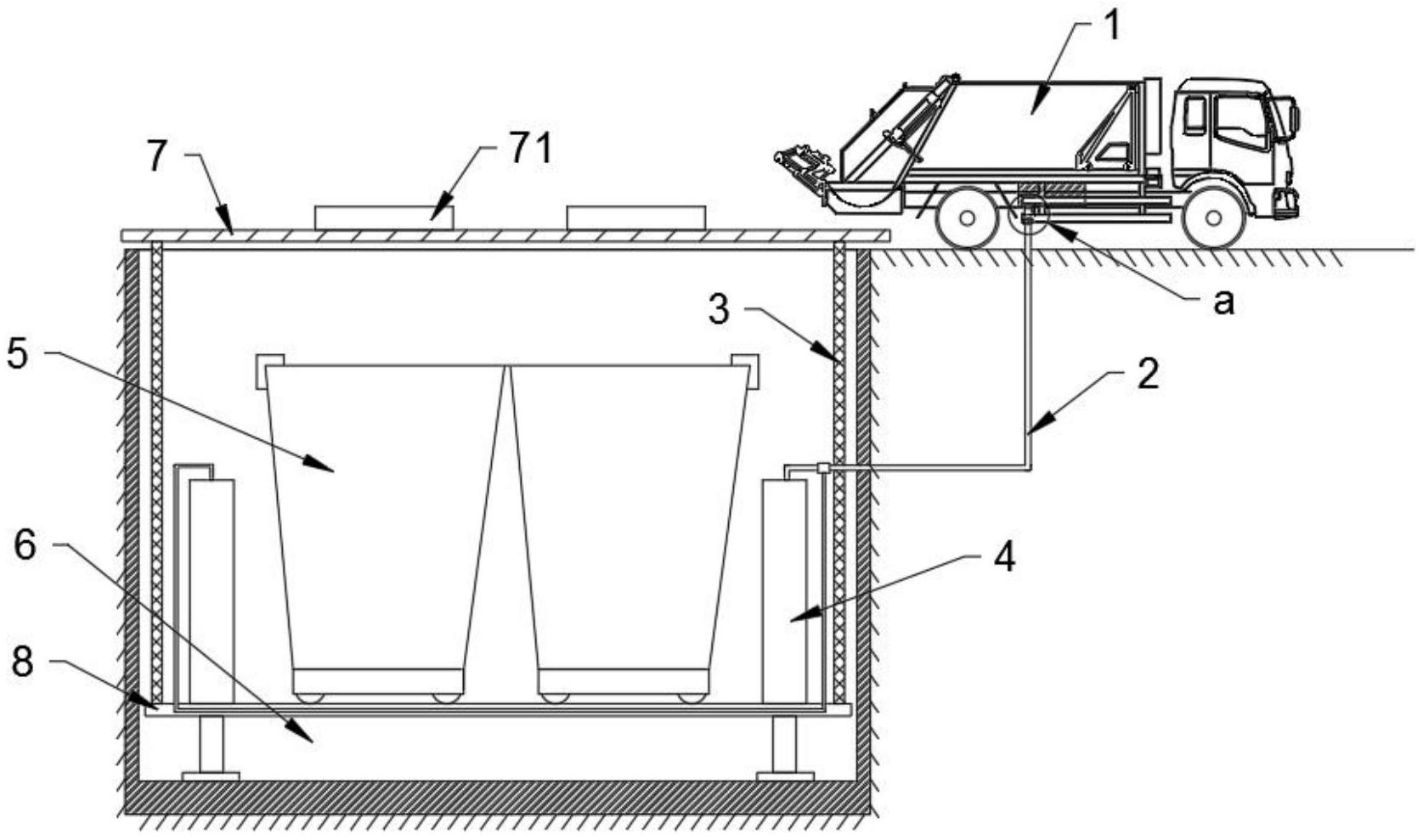 一种液压地埋式垃圾站