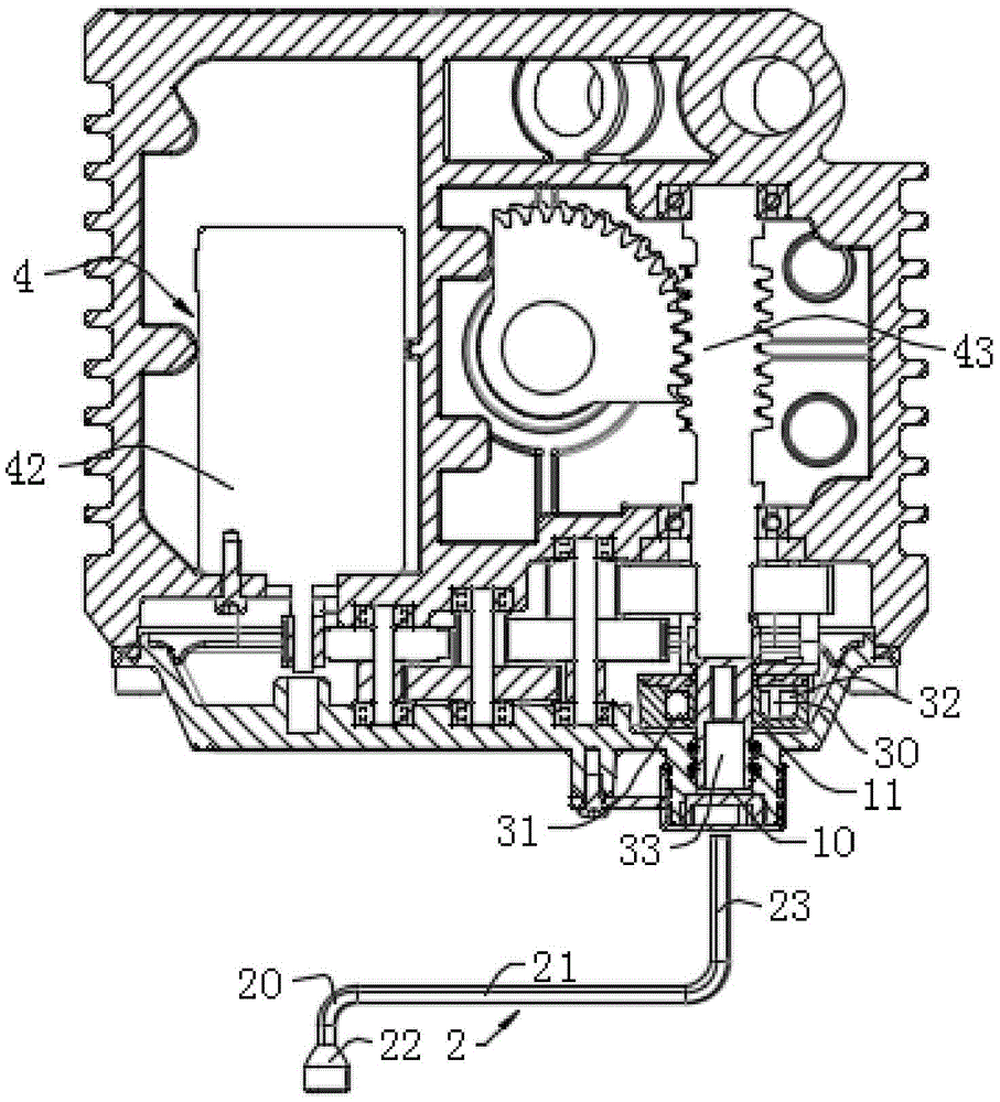 一种用于电动执行器手动操作过程的自动断电装置