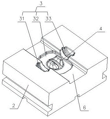 cn212945209u_一種醫療設備用閥體的鍛造模具有效