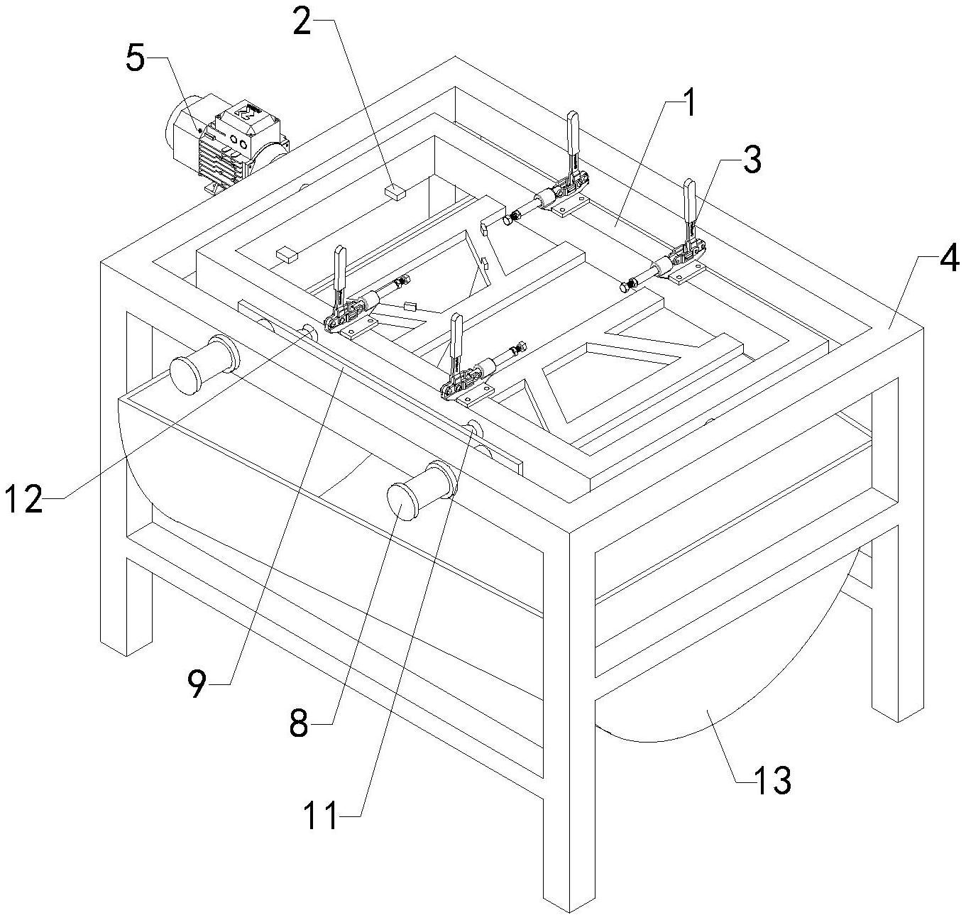 一种翻转式电动三轮车框架焊接工装