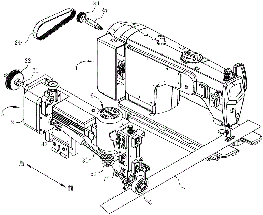 平车缝纫机安装结构图图片
