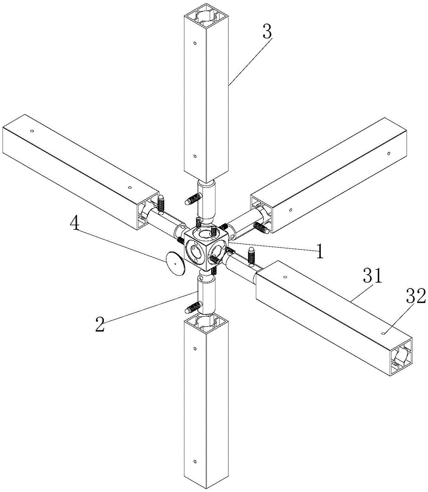 一种新型多功能多角度快速装拆连接结构