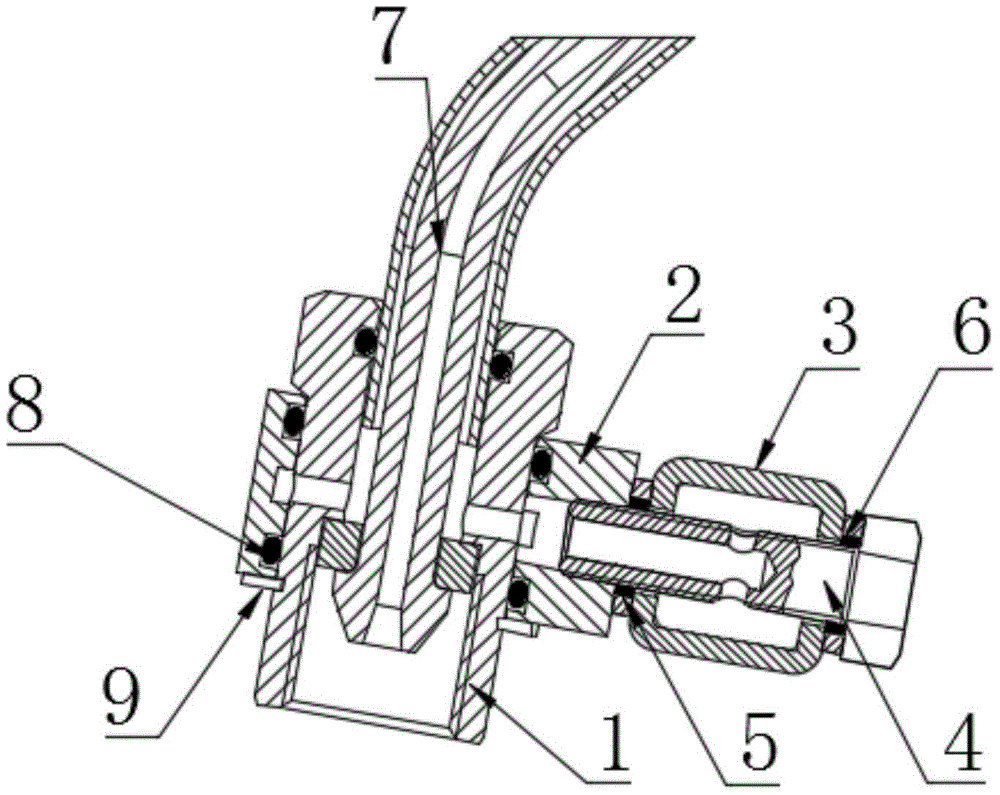 双层高压燃油管的回油结构