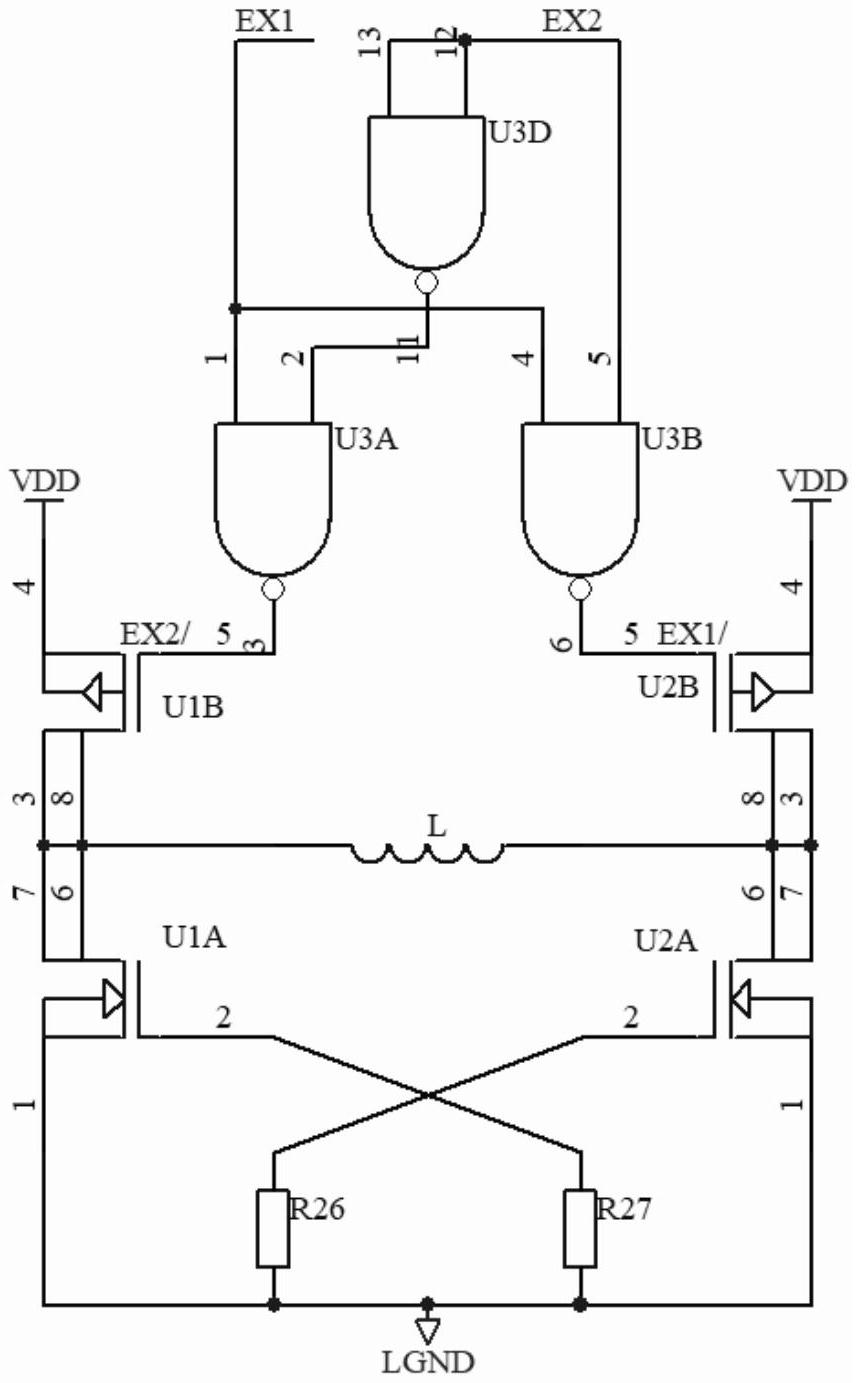 cn212963502u_一種防止電磁流量計勵磁電路同側導通的控制電路