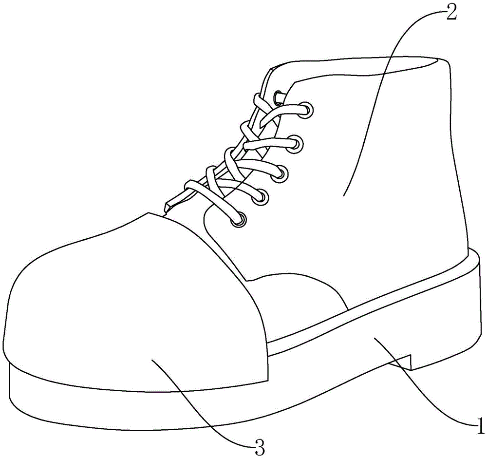 一种钢包头可拆卸的劳保鞋