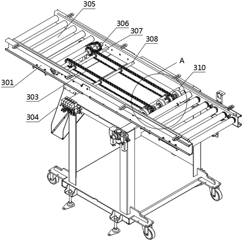 一种起盖机用传送结构