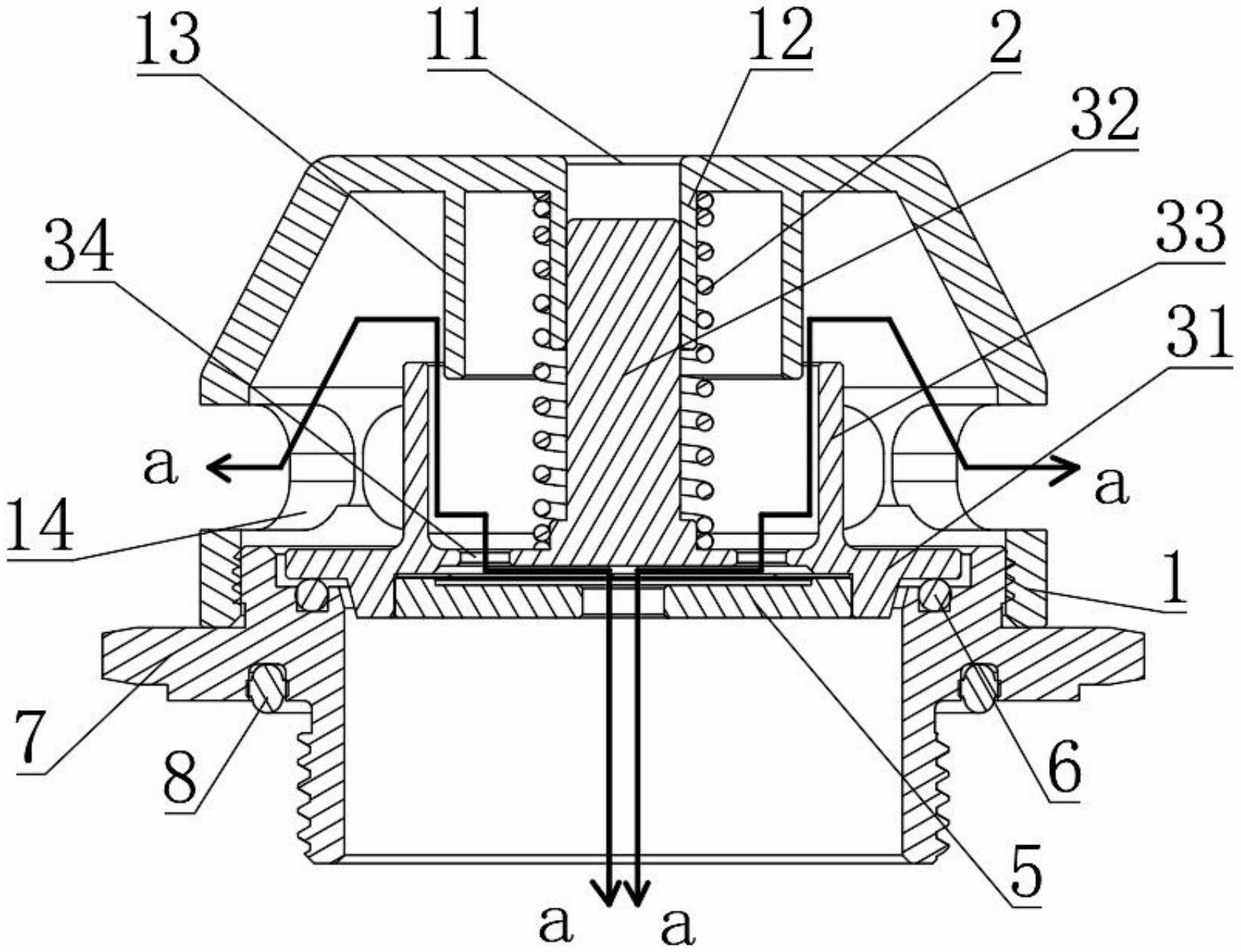 一种增强泄压能力及防堵塞的防爆阀