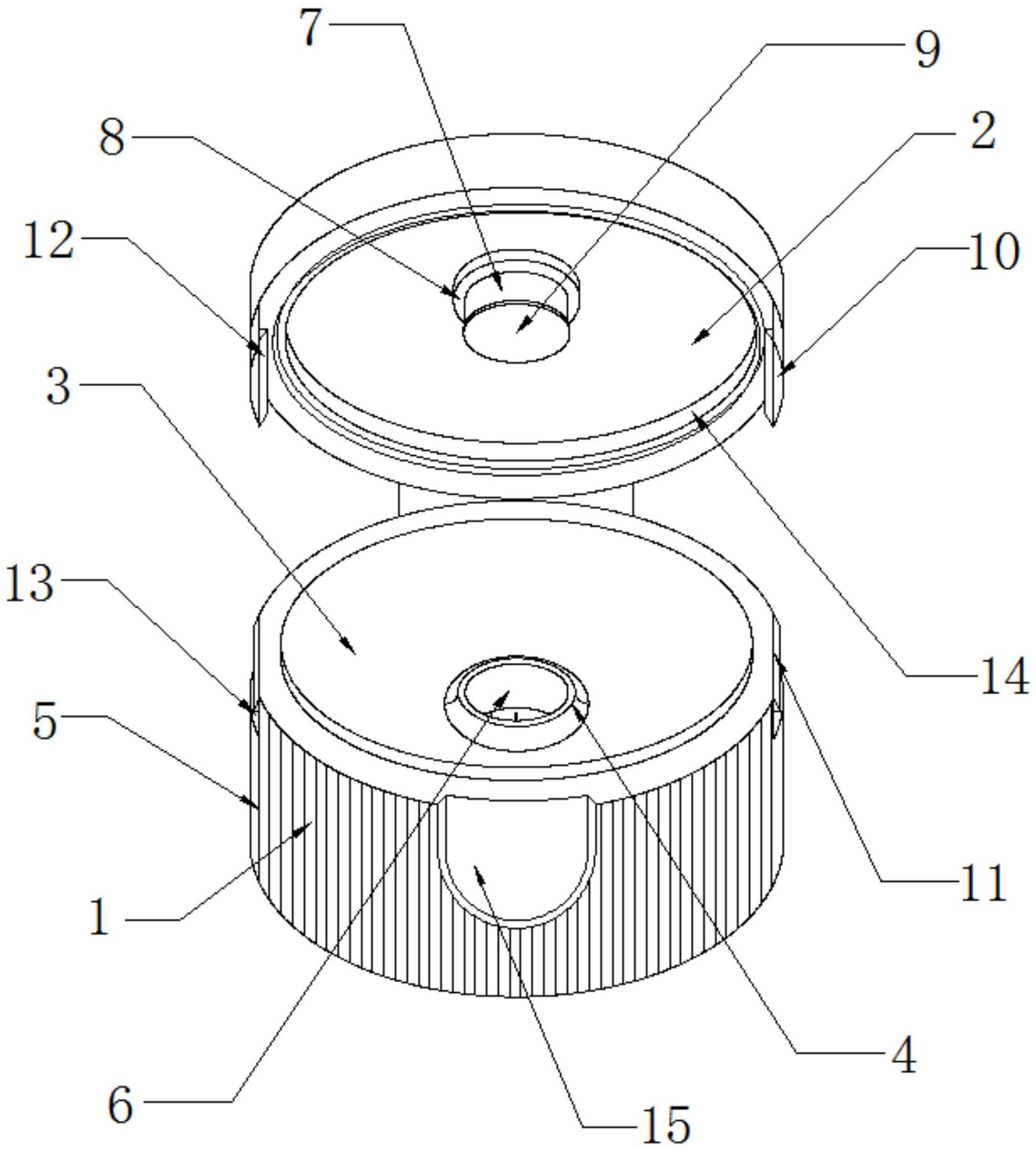 一种防护性能好的包装瓶用卡扣式塑料盖结构
