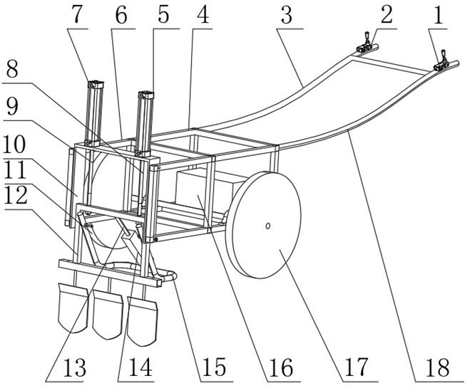 一种自动翻地机装置