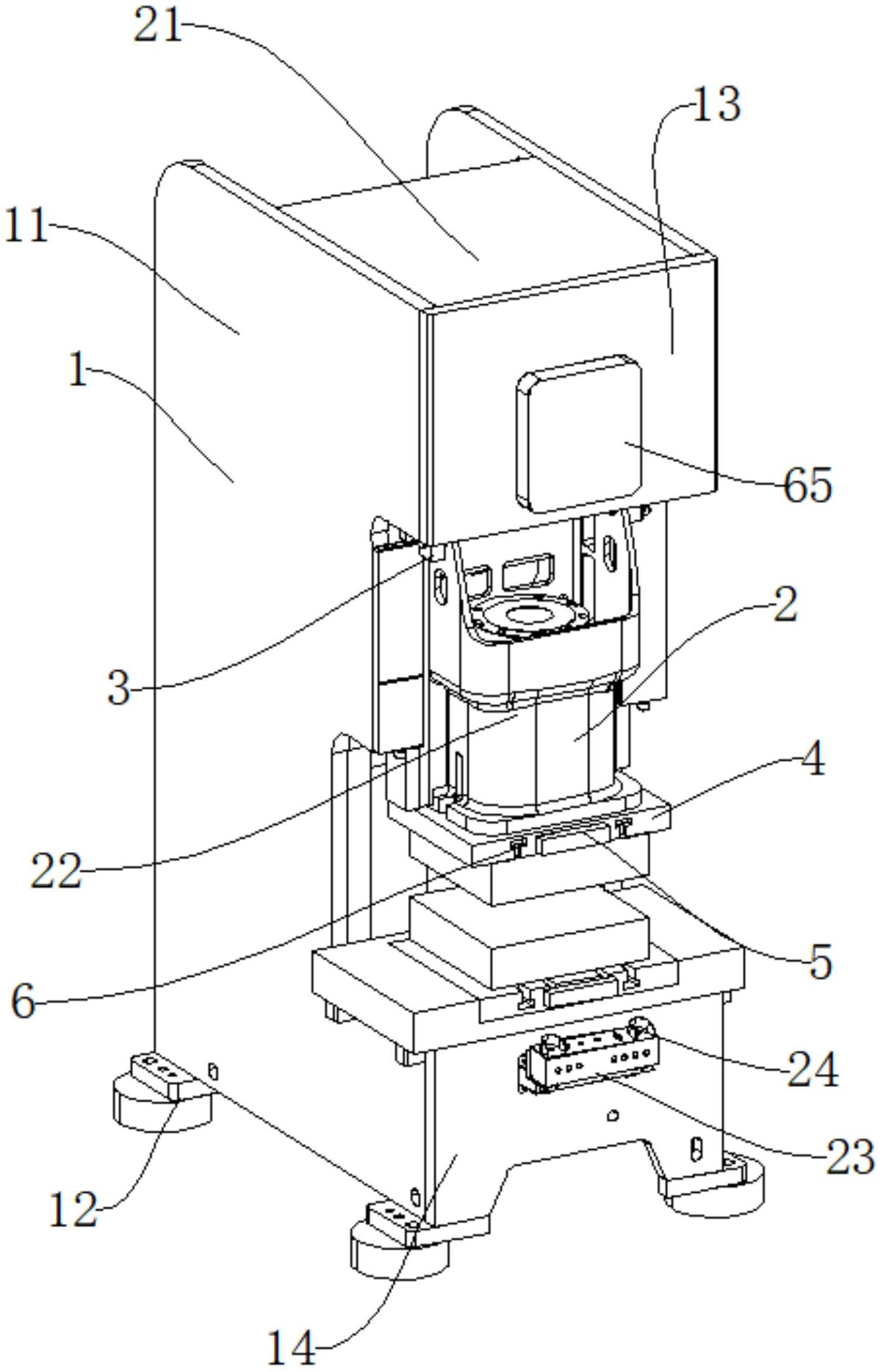 cn213052482u_机械加工用具有防护结构的冲压机