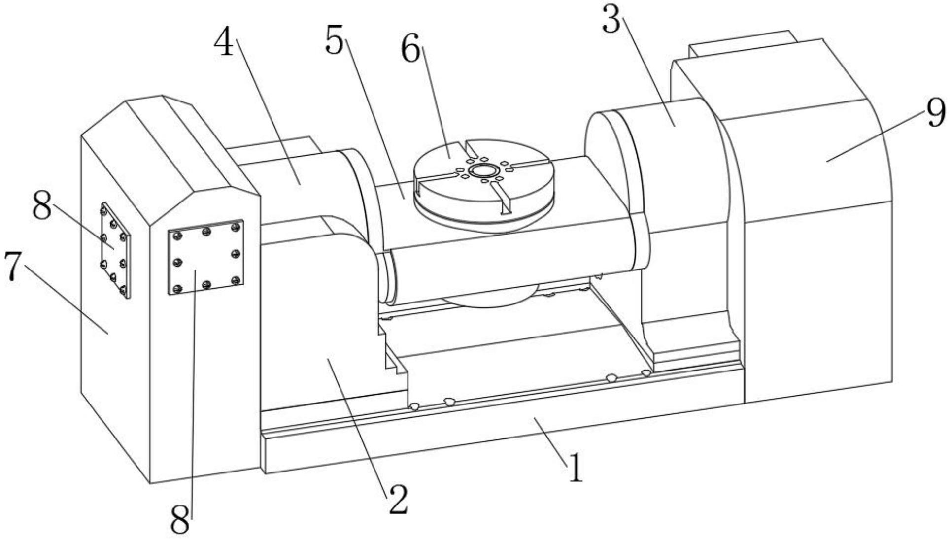 一种谐波减速五轴转台