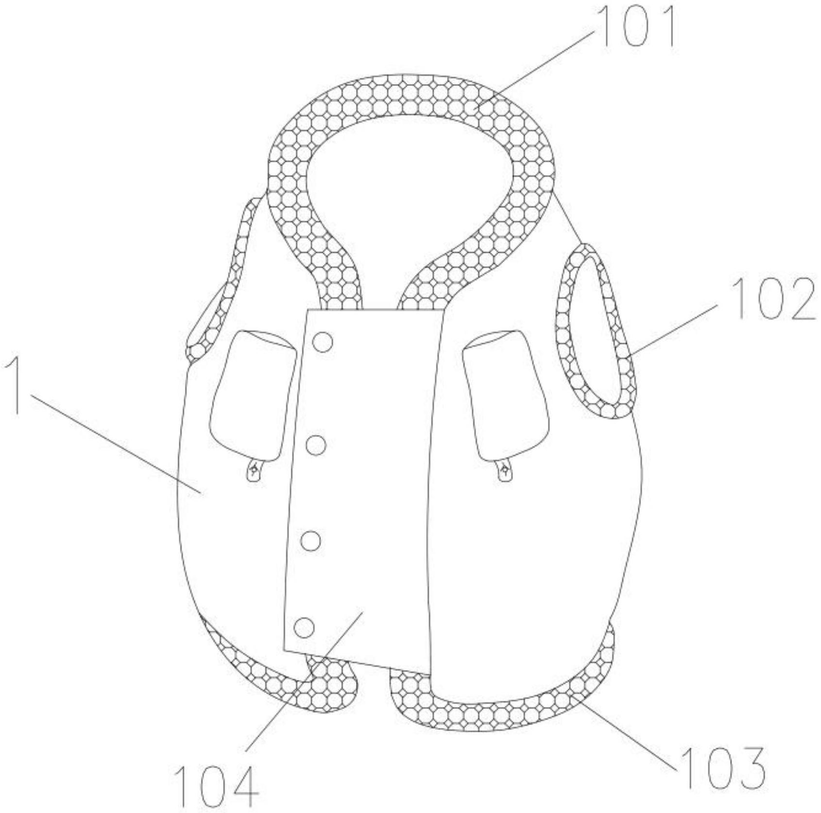 一种水上救援自救互救用自发热救生衣