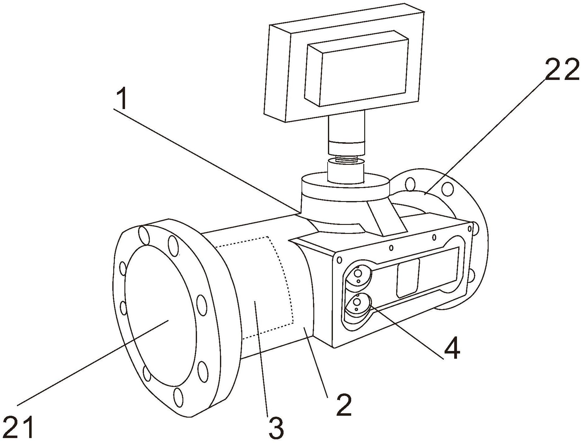 一种便于气体整流的超声波流量计