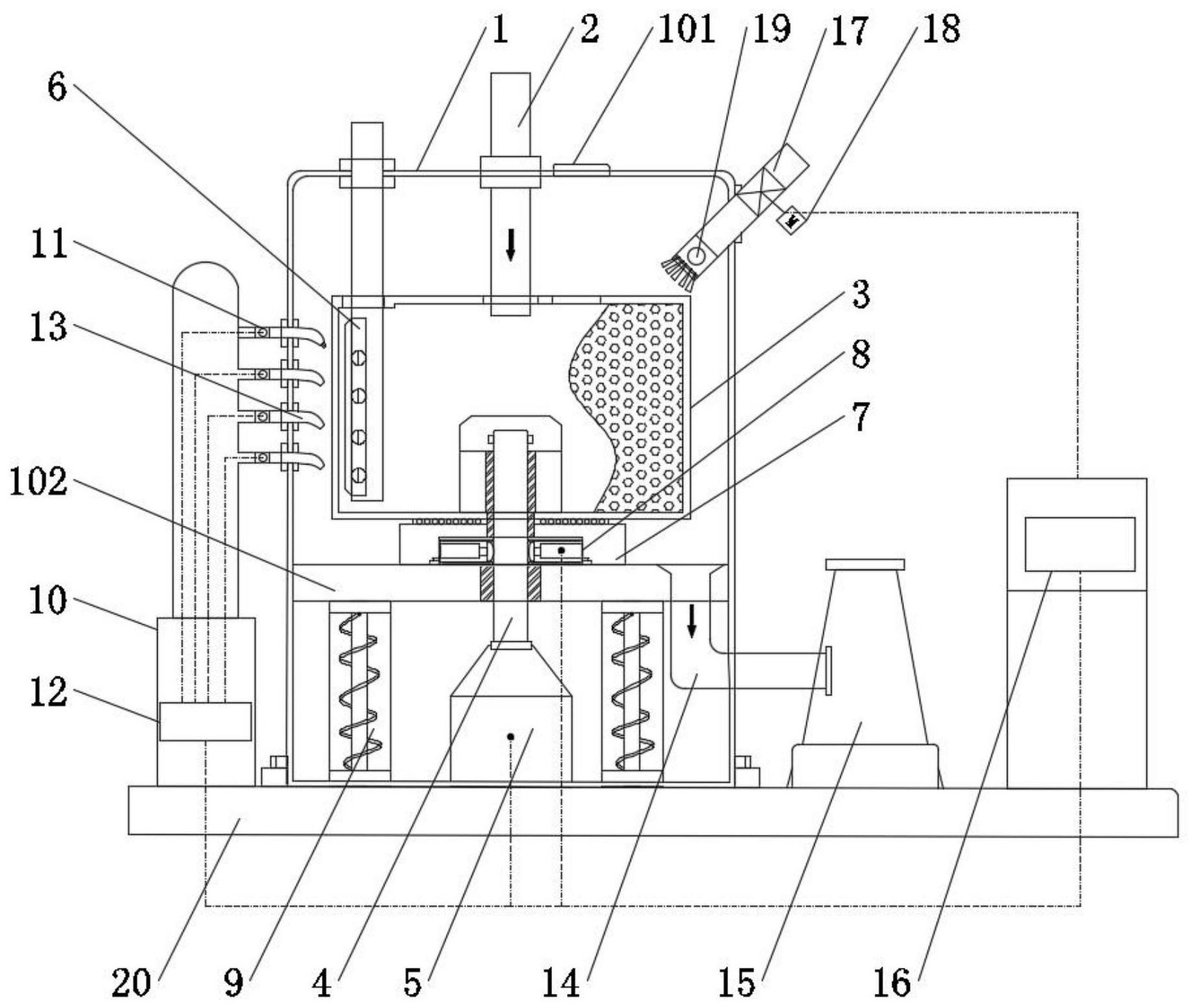 一种平板式全自动刮刀下卸料离心机