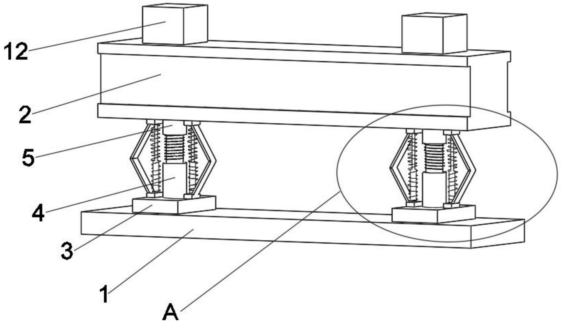 cn213085173u_一种管桩起重机的弹簧缓冲装置