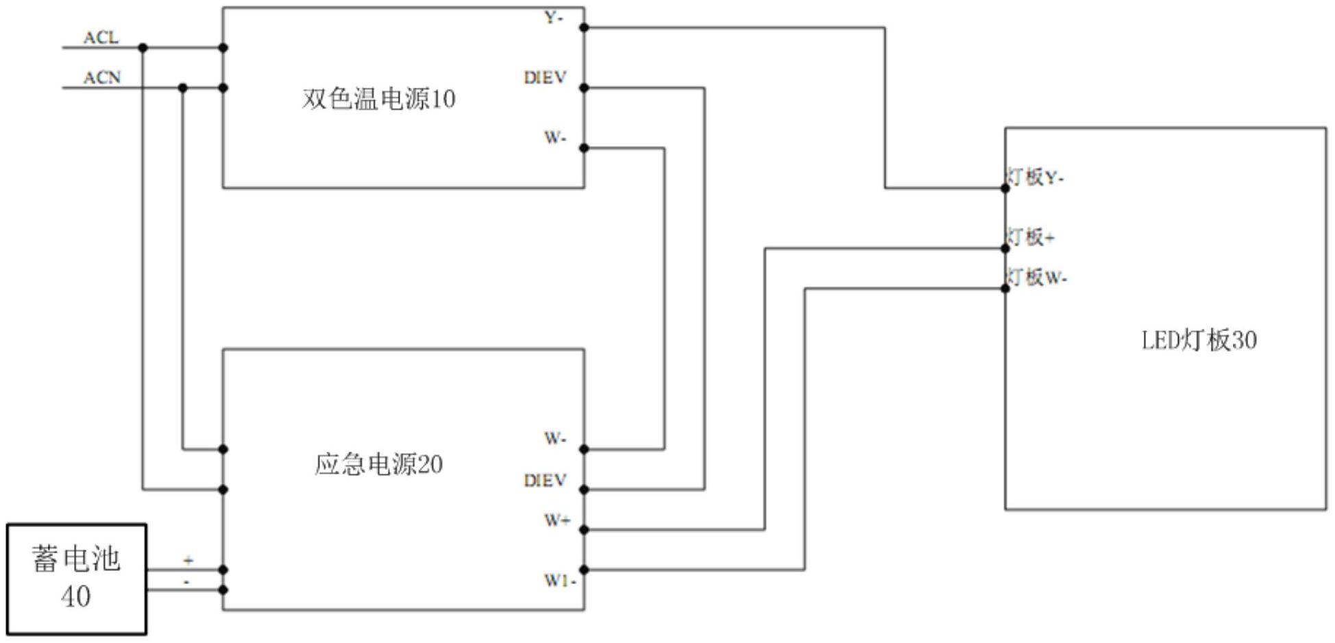 兼容應急功能的智能雙色溫控制的驅動電路及燈具