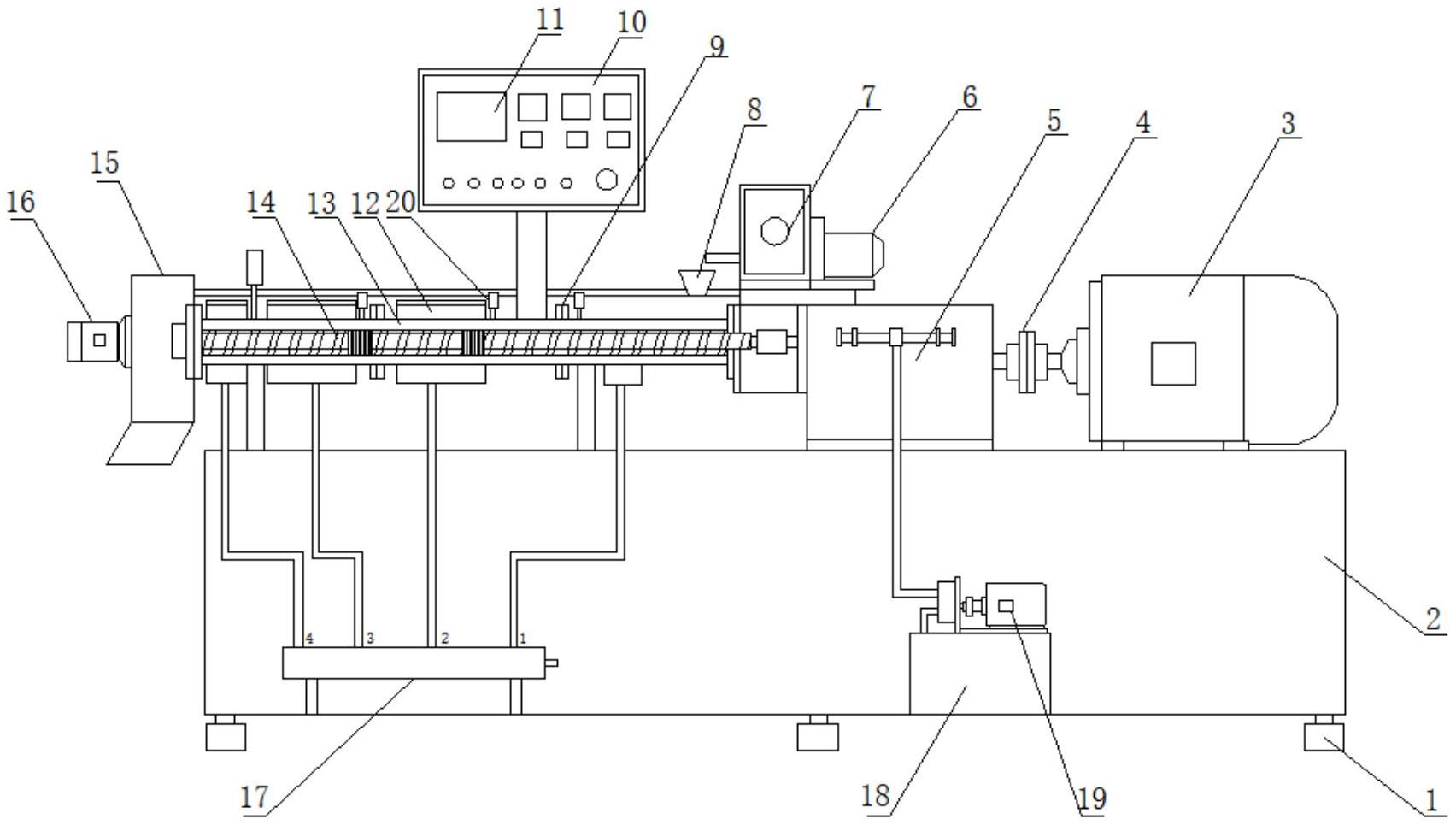 cn213095819u_一种生产无糖食品和植物空心管的双螺旋挤压机