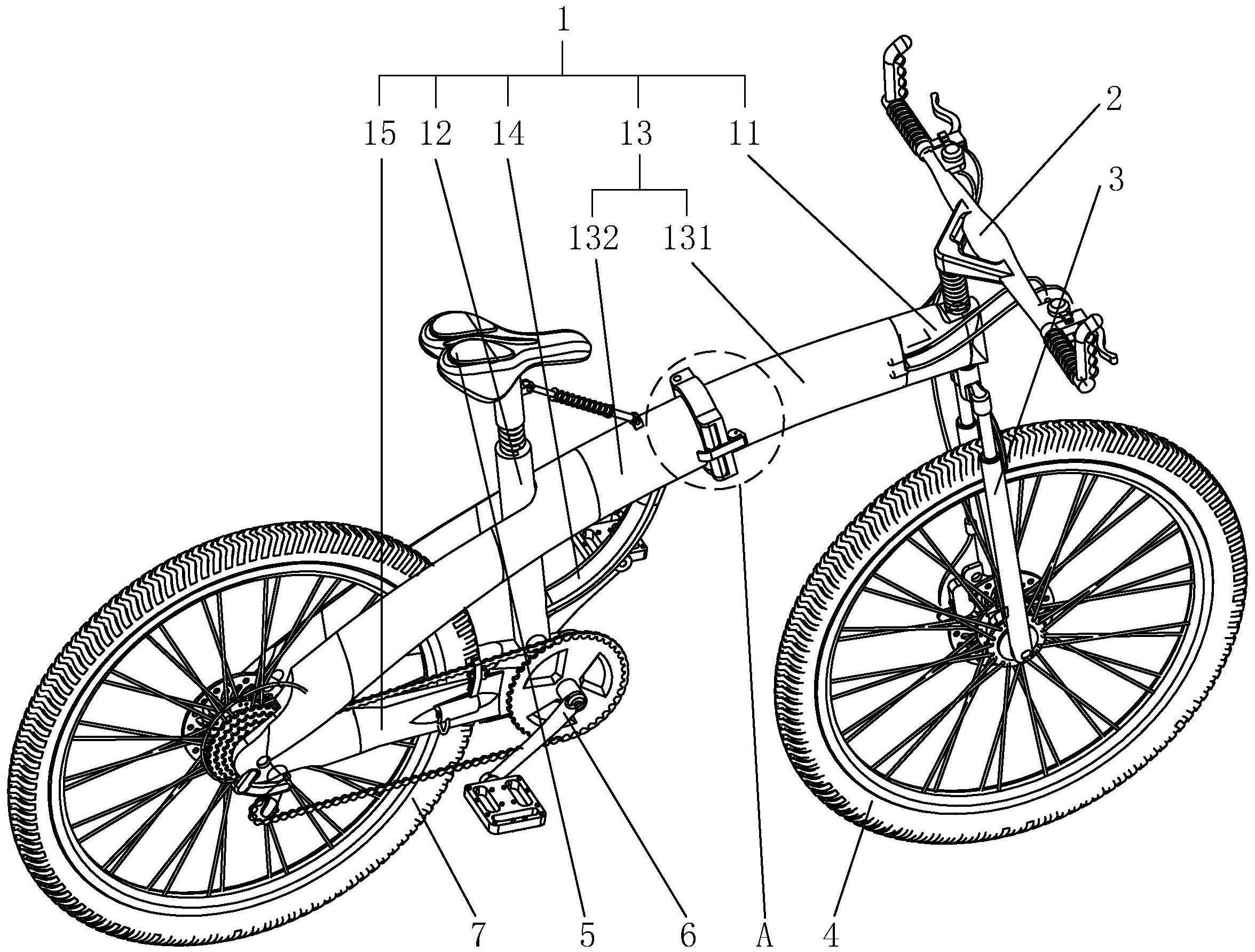 自行车机构简图图片
