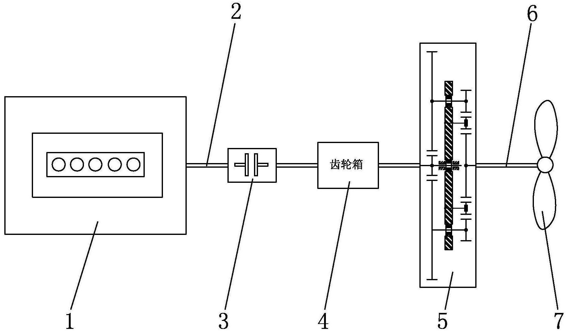 cn213109754u_一种主机与螺旋桨转速扭矩自动匹配的船舶推进装置