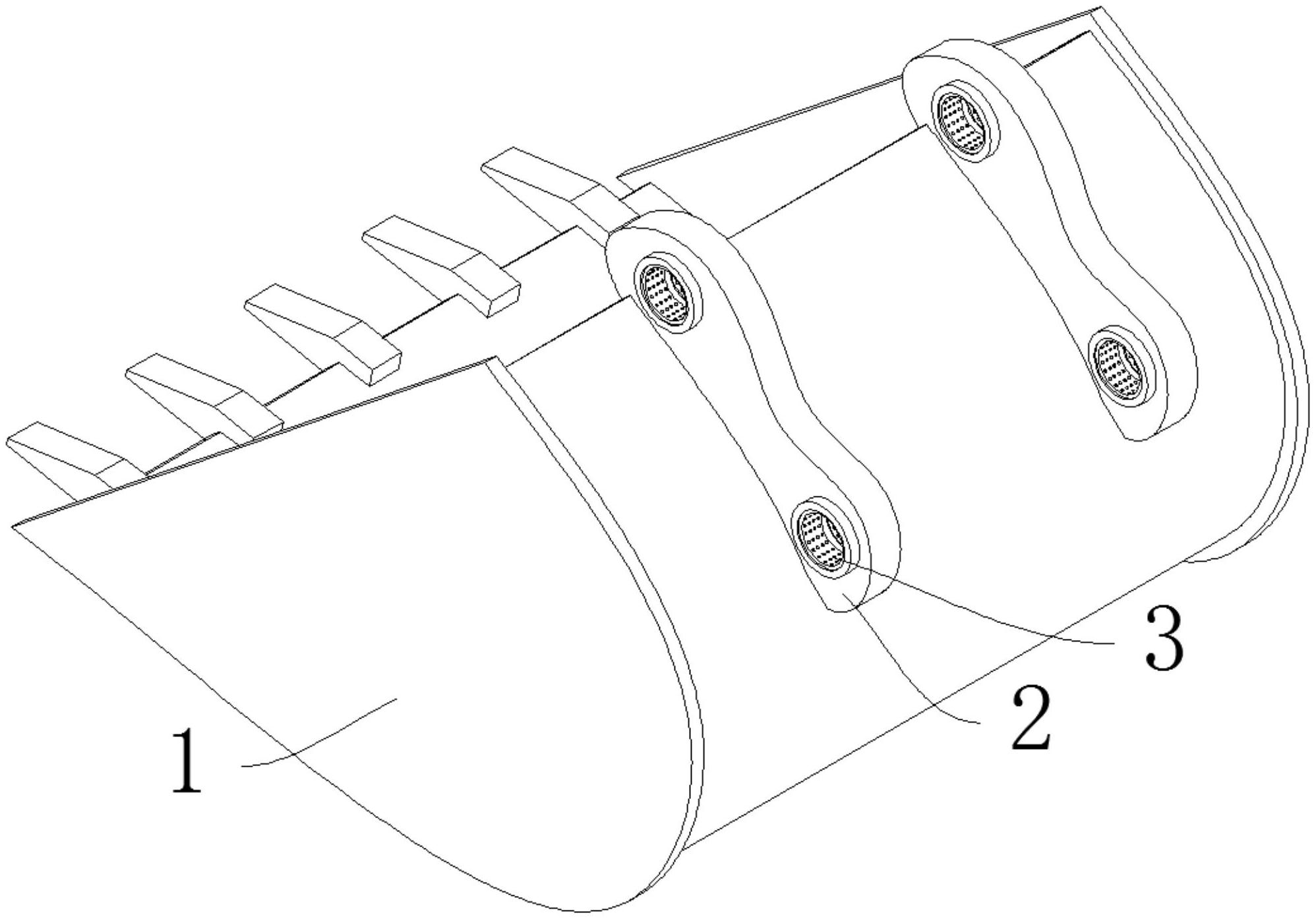 一种挖斗快速拆装连接结构