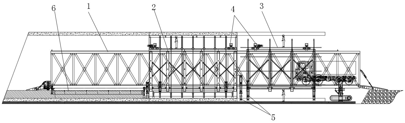 一种隧道二衬全断面一体式施工台车