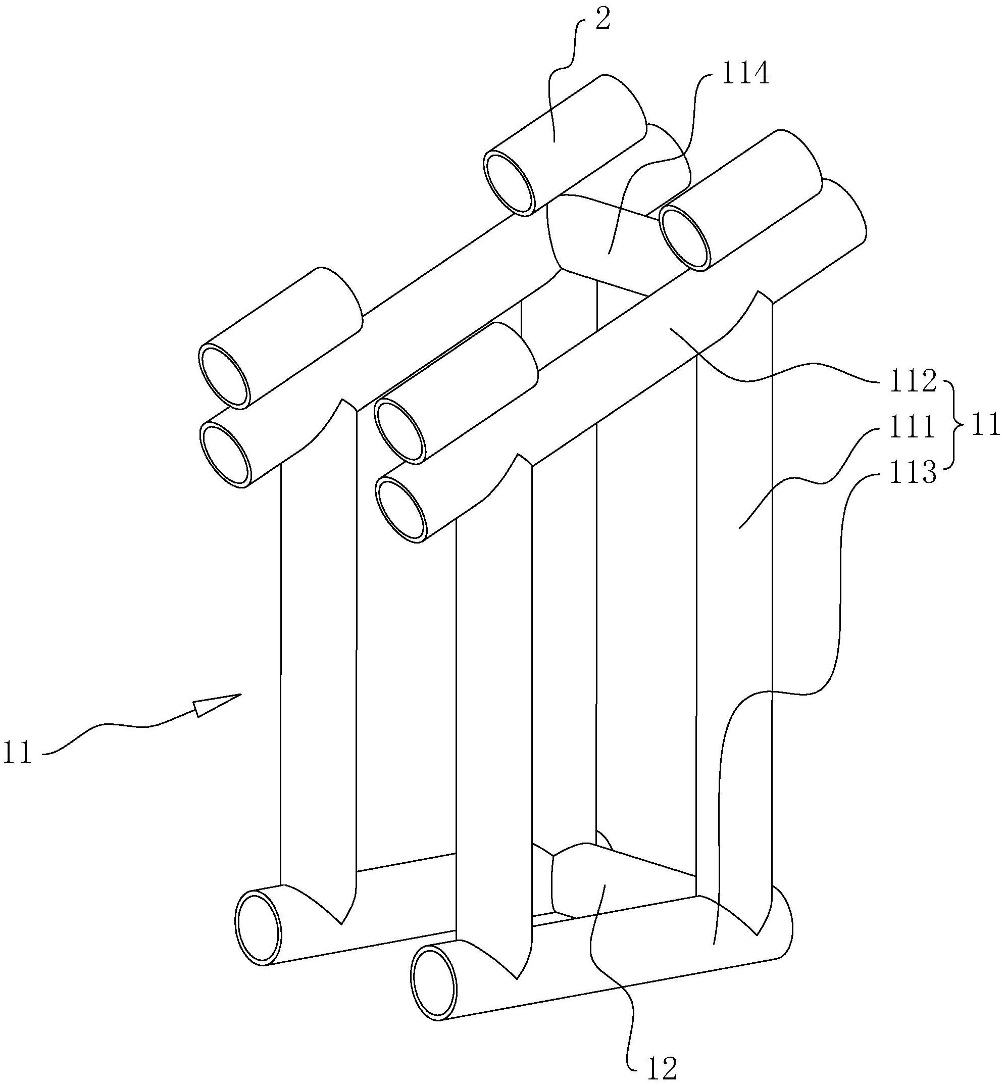 cn213116355u_一种钢拱架锁脚锚杆角度定位支架