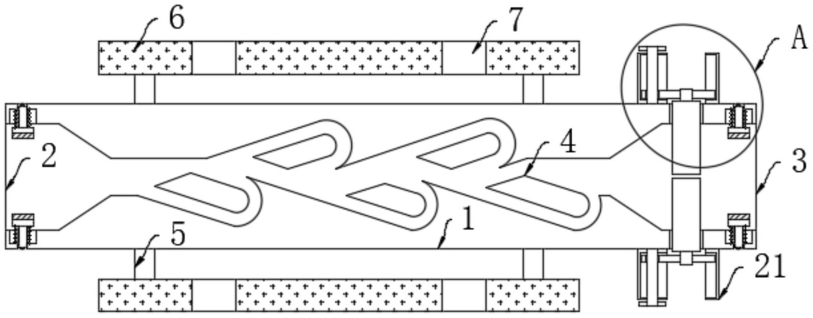 管体前后两端的出气口,进气口,所述出气口与进气口之间连通有特斯拉阀