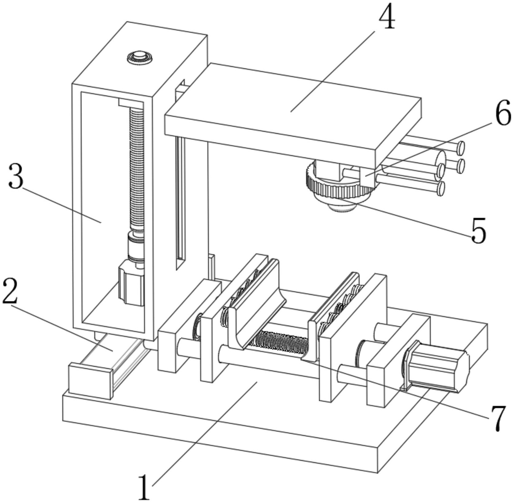 本实用新型公开了一种光刻机的自动对焦的工作装置,包括基座和活动板