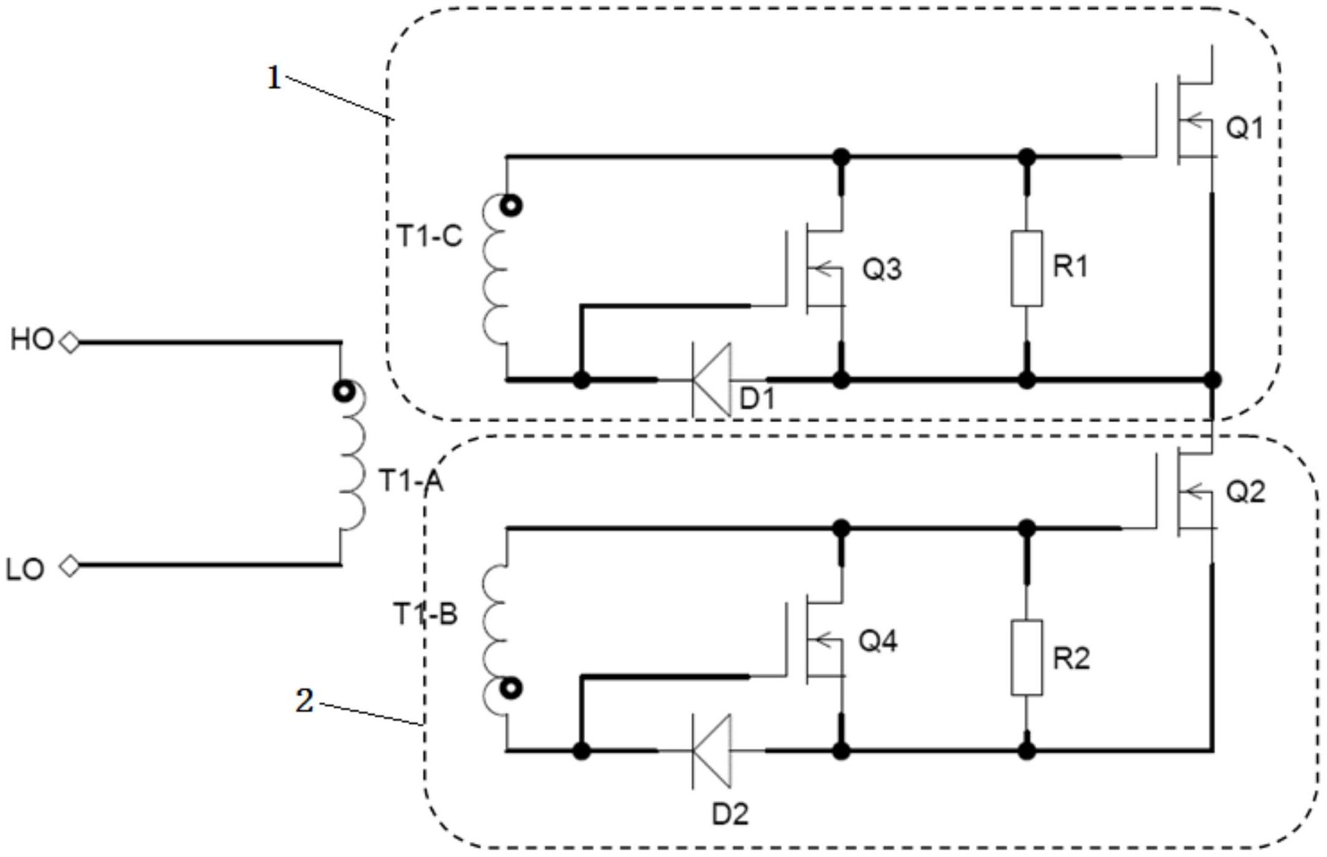 一种高效负压消除隔离半桥驱动电路