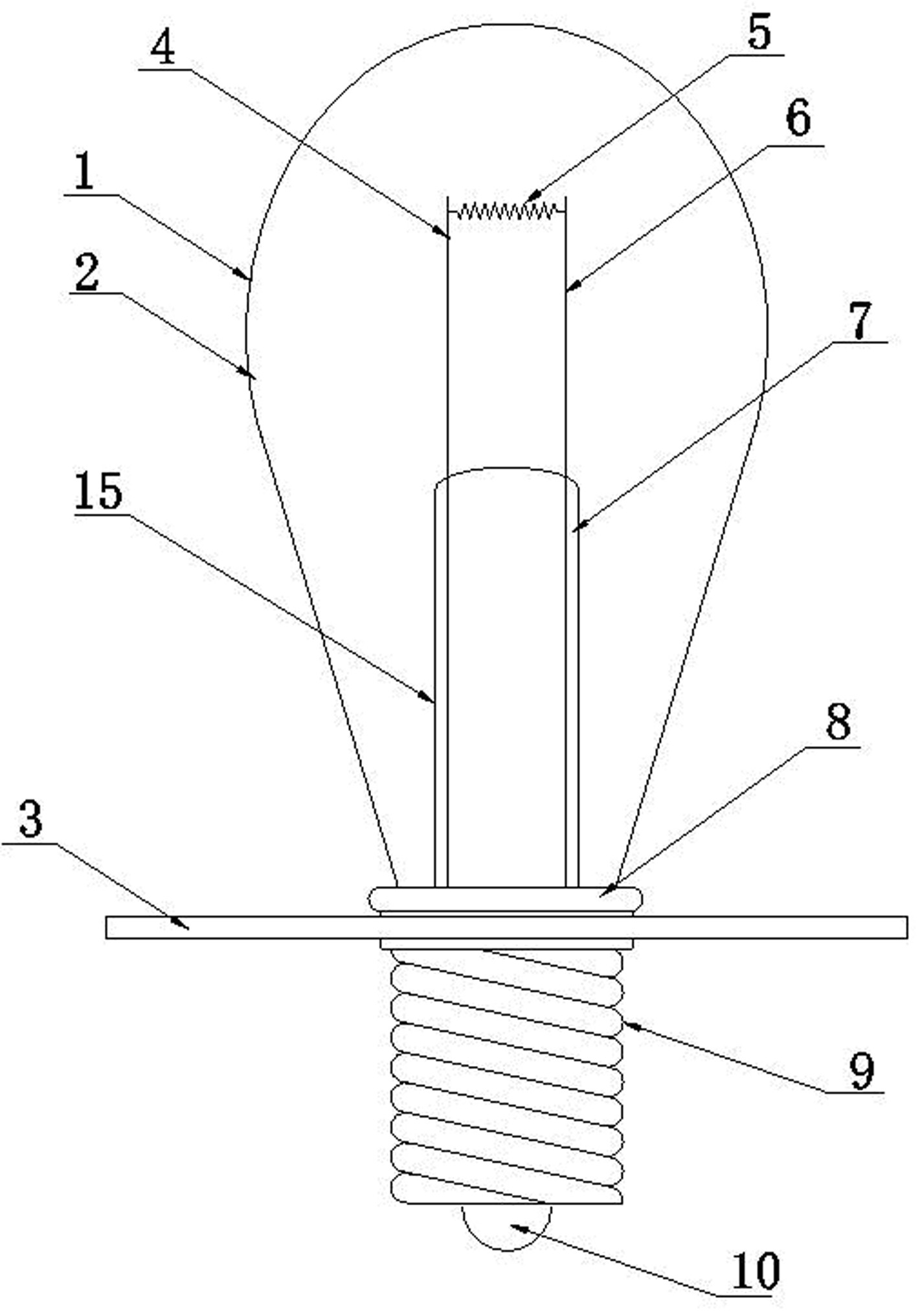 一种眼科裂隙灯显微镜配件灯泡结构