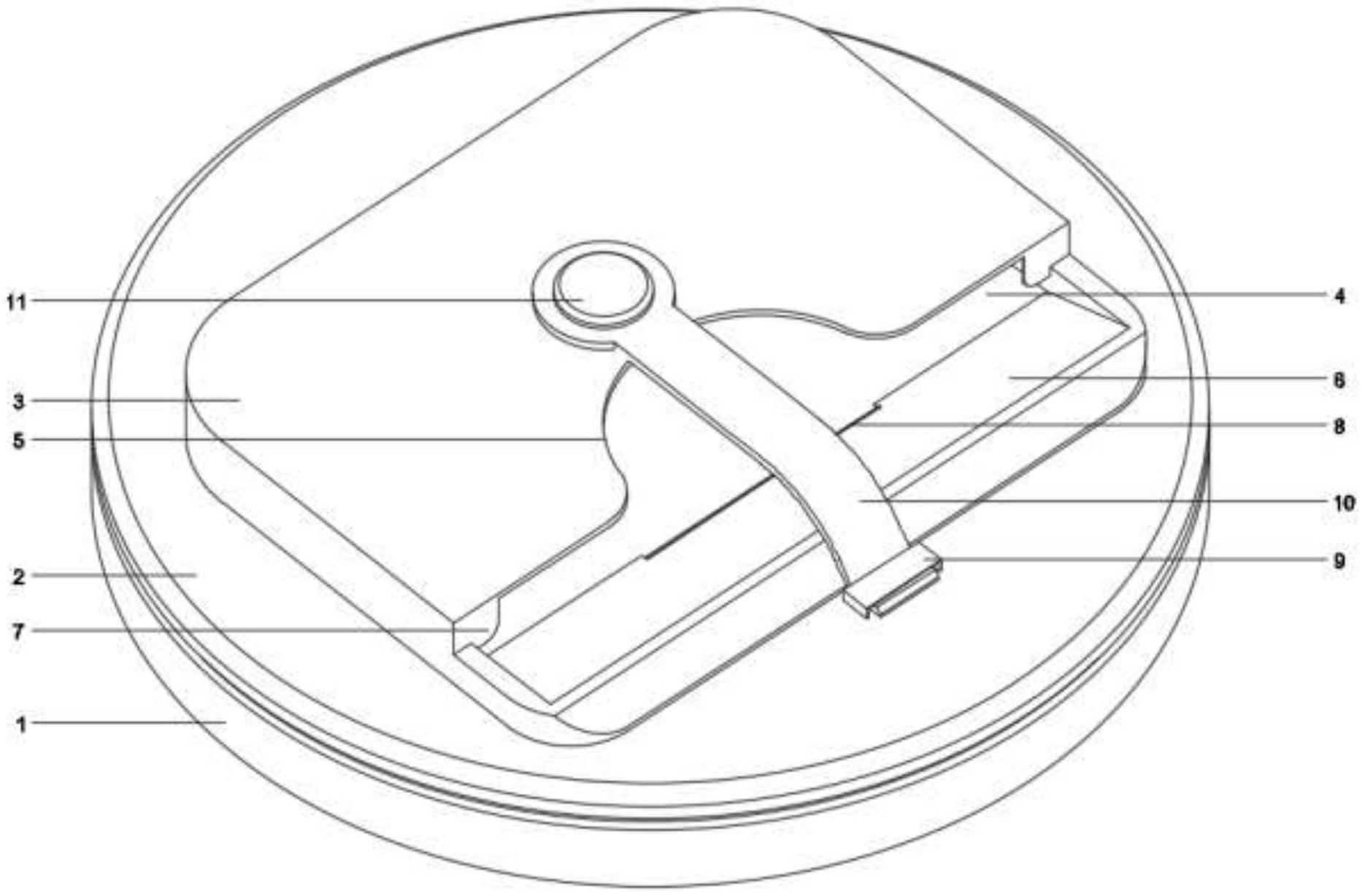 一种盖体内带有吸油纸抽出结构的盒装护手霜