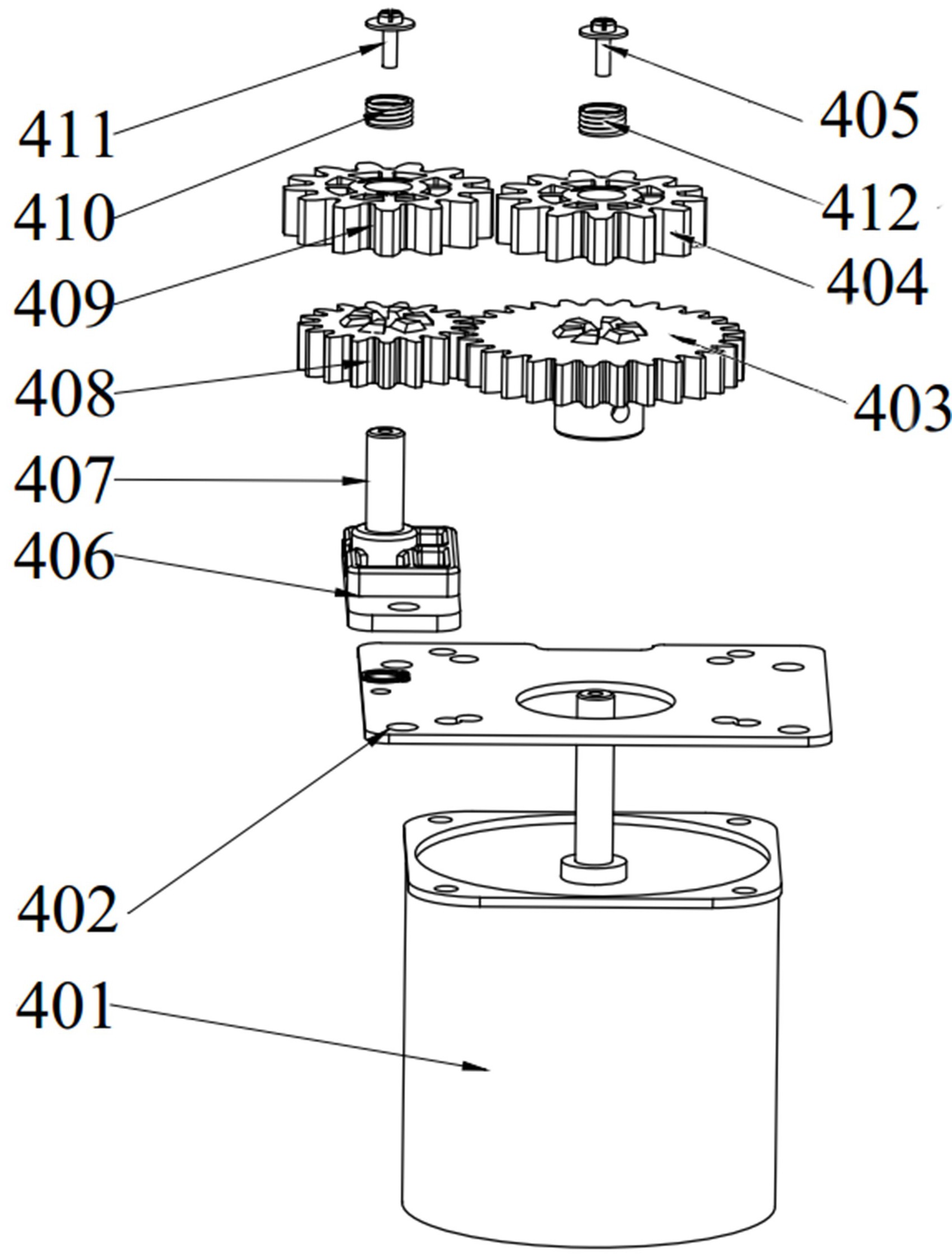 一种麻将机洗牌大盘变速驱动装置
