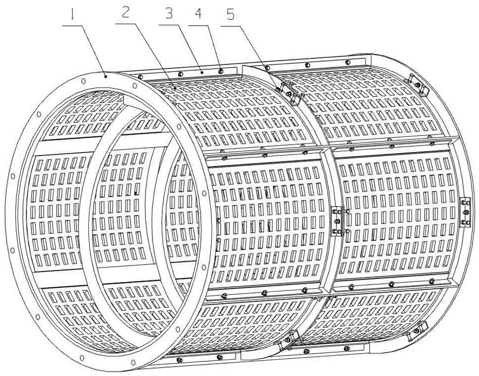 cn213194470u_一种筛网外置式圆筒筛
