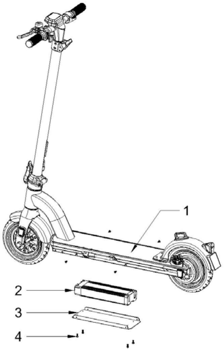 cn213199971u_一种便于更换电池的电动滑板车