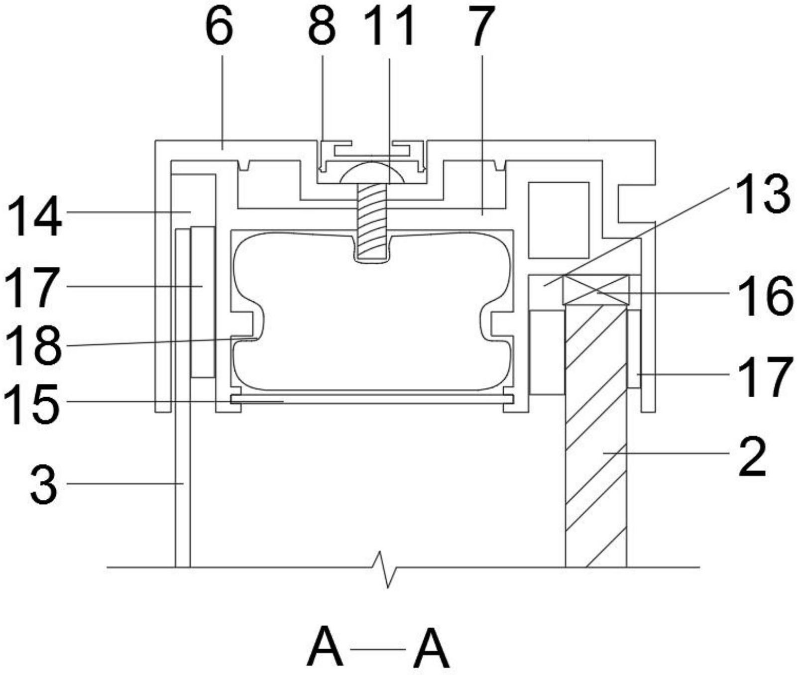 一种隔音吊趟门组件
