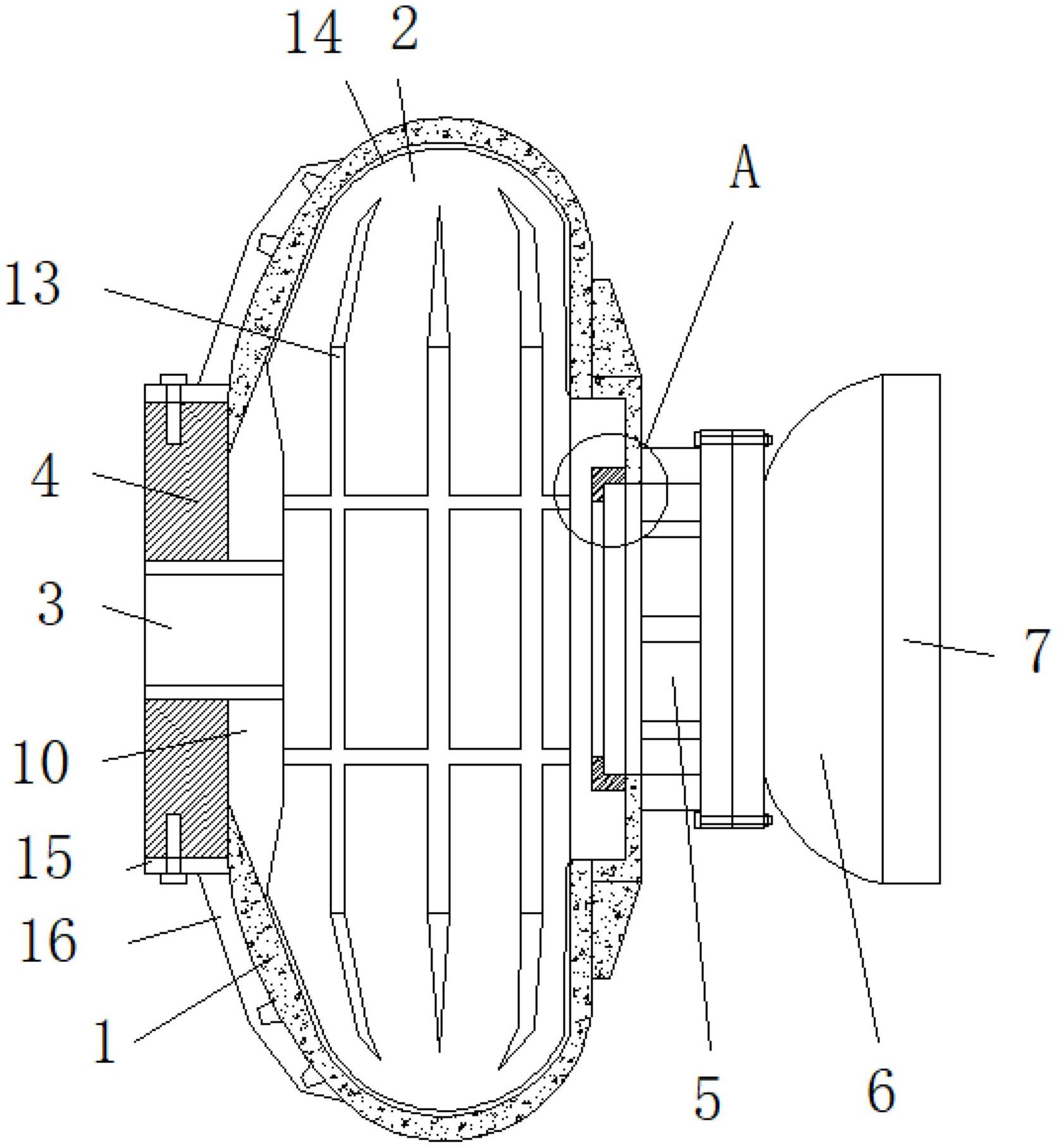 cn213206100u_一种挖泥船泵用防磨蚀壳体结构