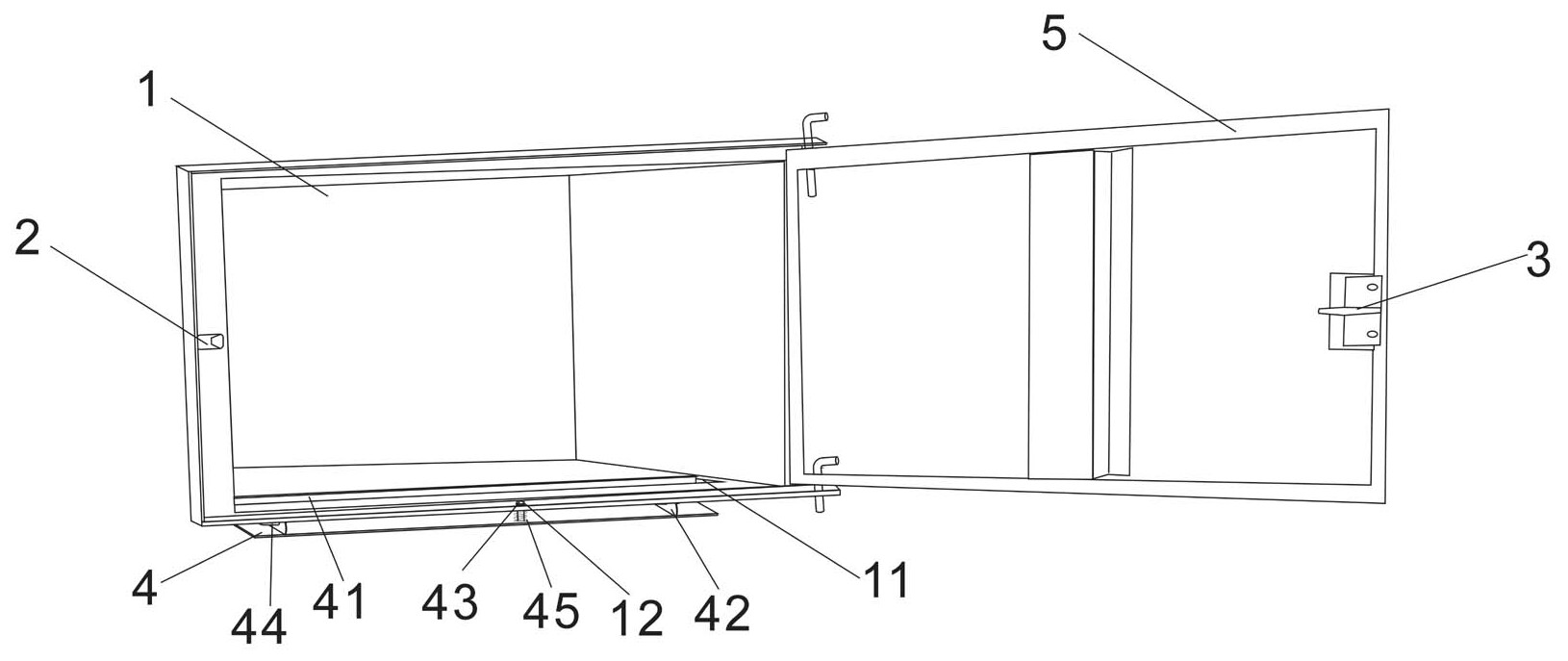 一种快递柜防卡门装置