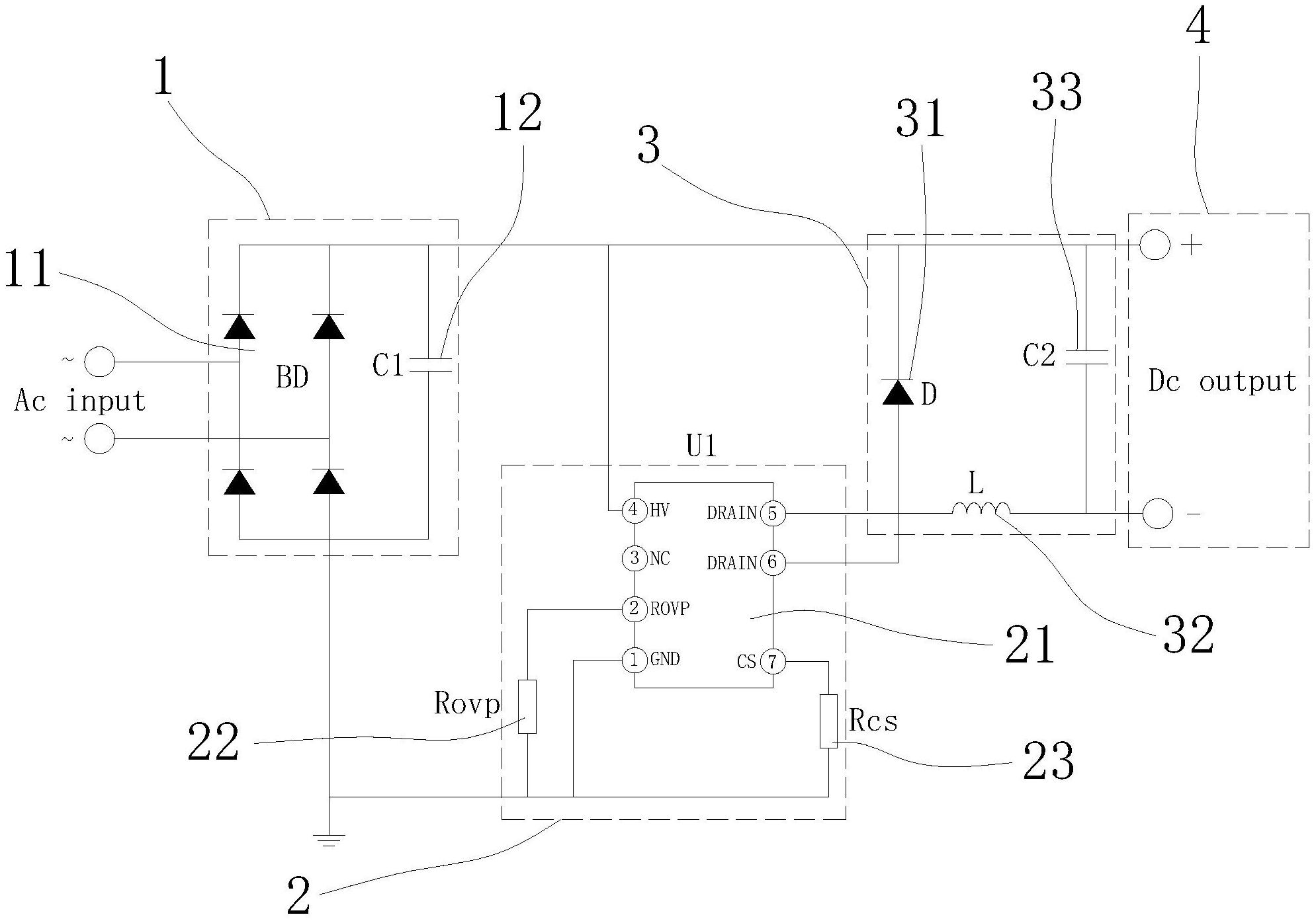 一种用于电动气泵的电源控制电路